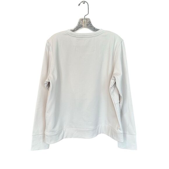 5.11 Women's Fleece Lined Pullover Crew Neck Kangaroo Pocket Cream Size Large - Picture 2 of 13